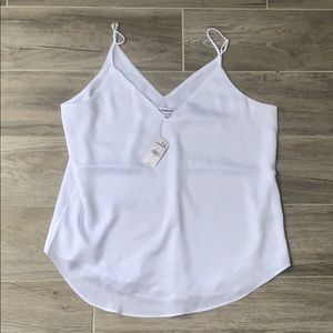 New Express White Blouse Top Medium M